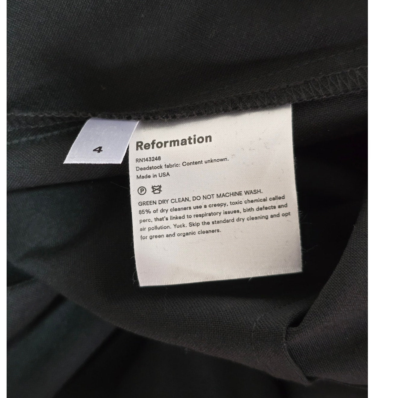 Black High Waist Trouser Pants Size 4 NWT