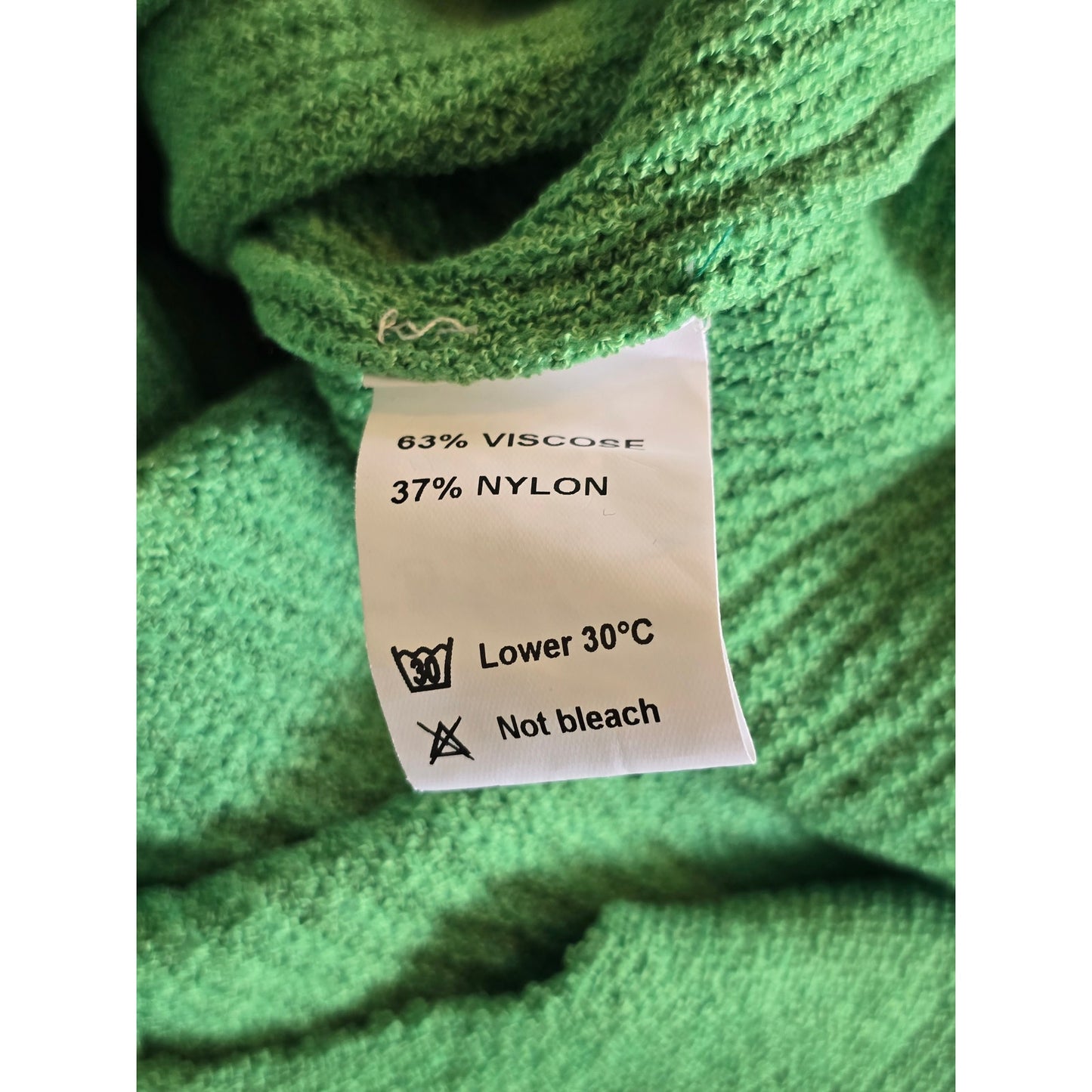 Maple Green Knit Sweater Relaxed Pullover Size S