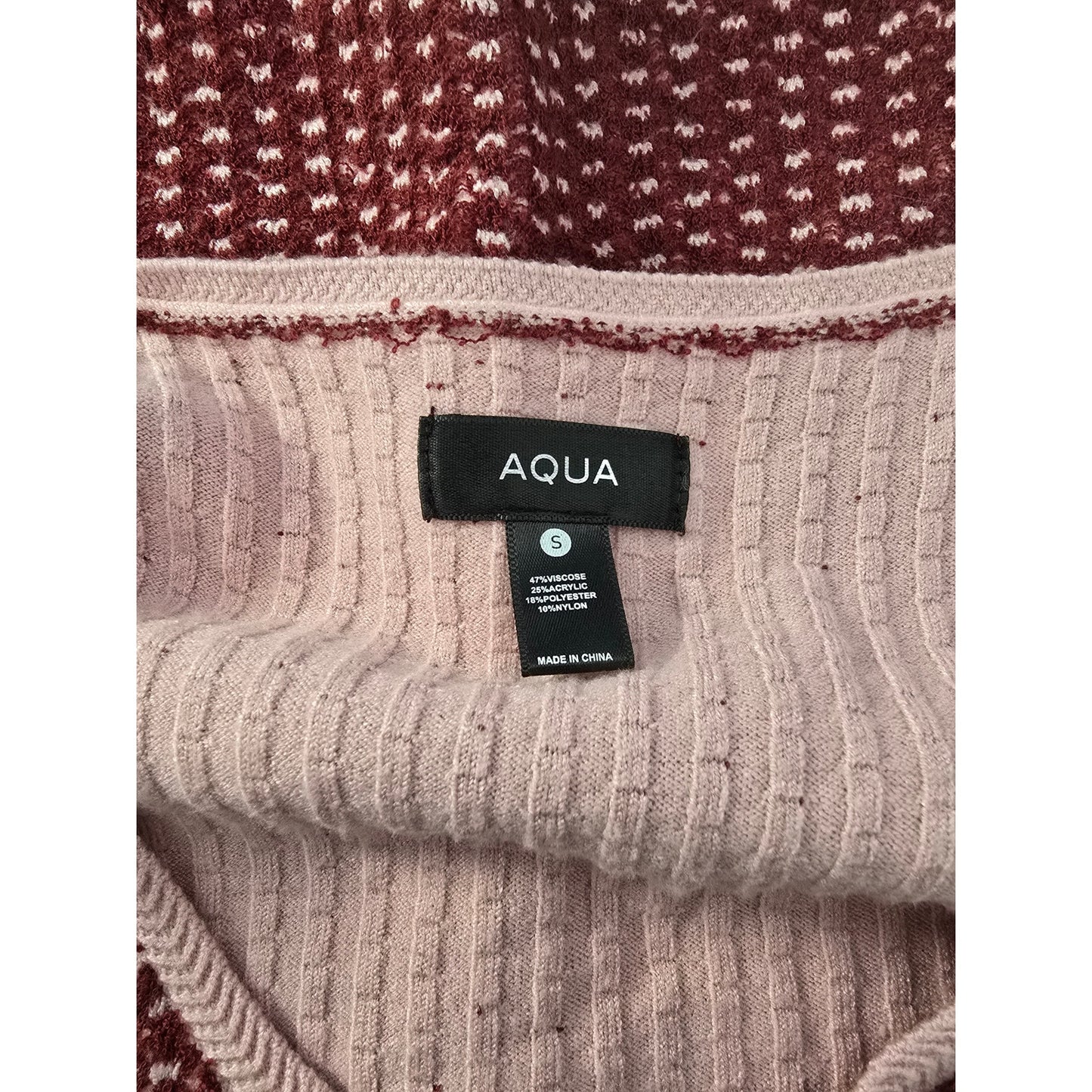 Red Pink Bouclé Knit Tweed Mini Dress Sleeveless Size S