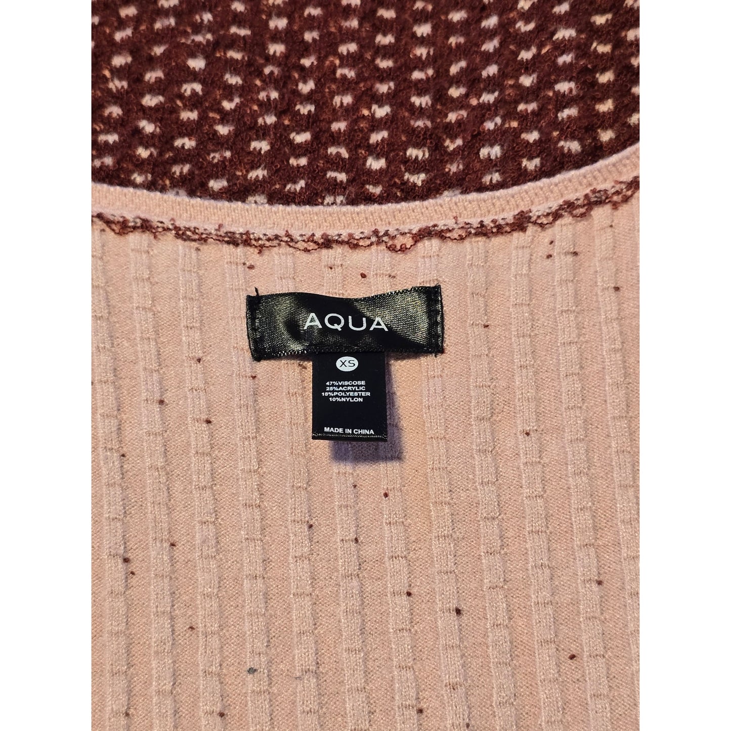 Red Pink Bouclé Knit Tweed Mini Dress Sleeveless Size M