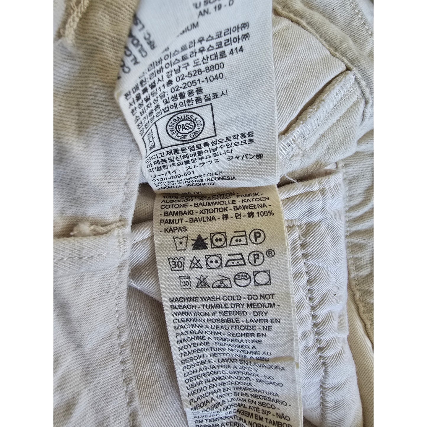 White High Rise Ribcage Bell Jeans Size 29