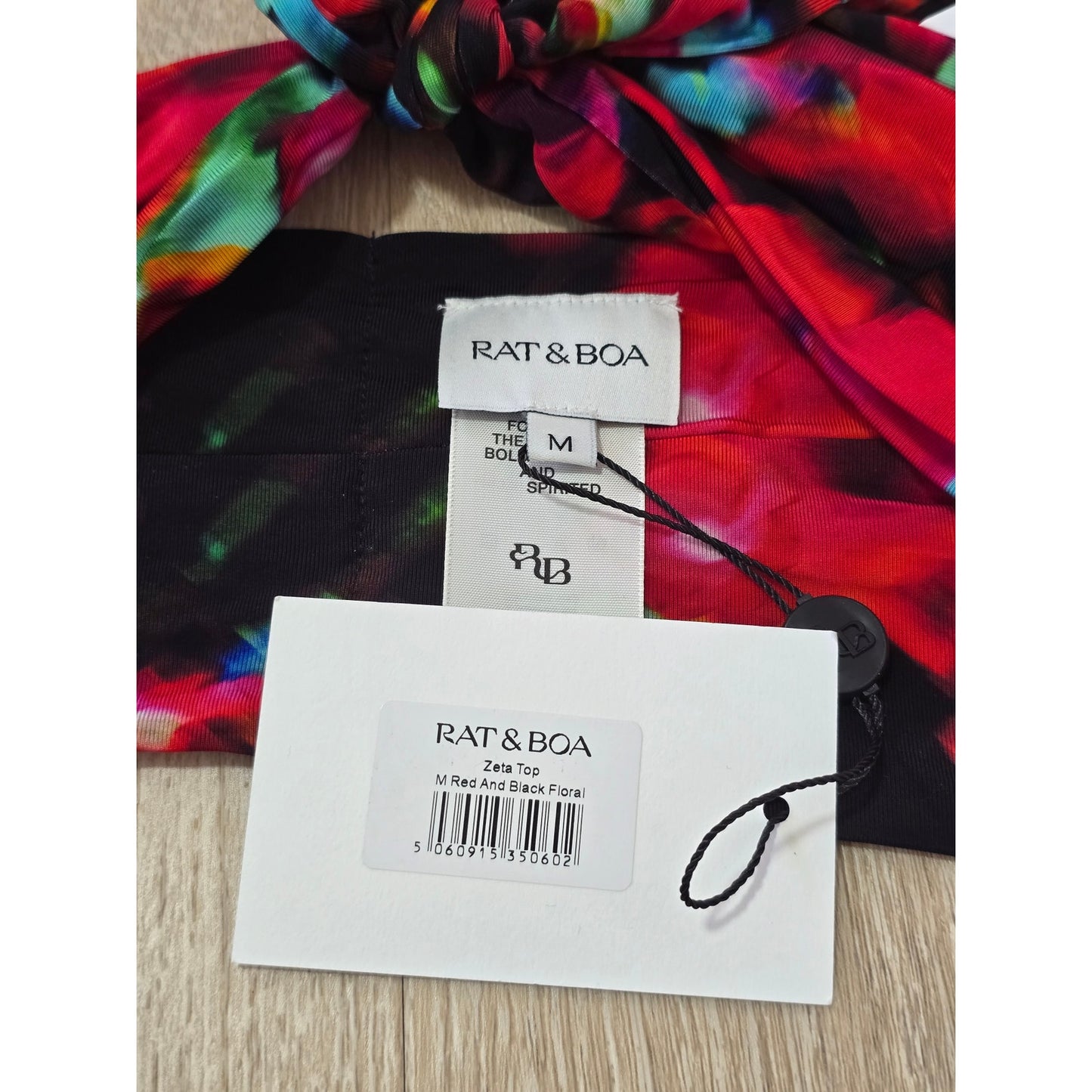 Floral Two Piece Set Mini Skirt Size M NWT