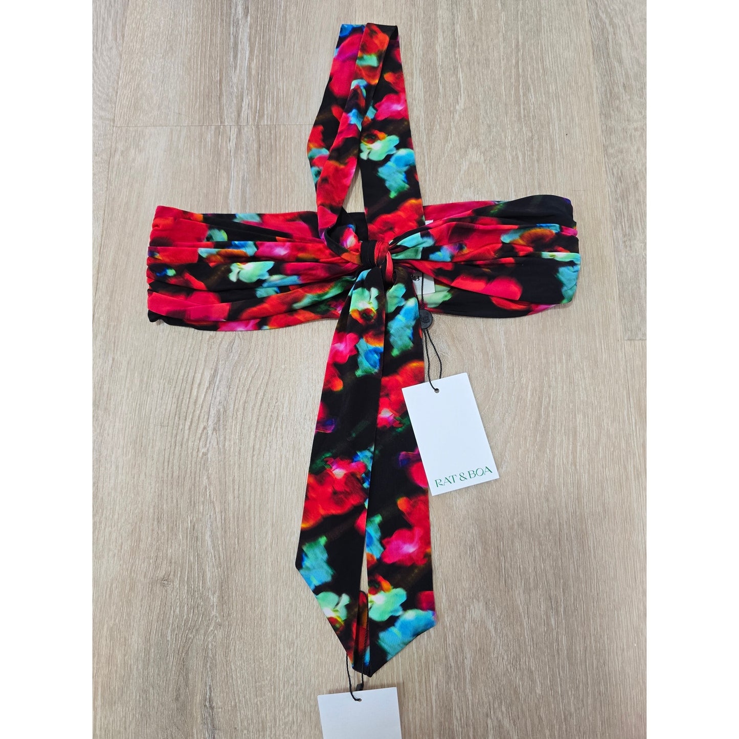 Floral Two Piece Set Mini Skirt Size M NWT