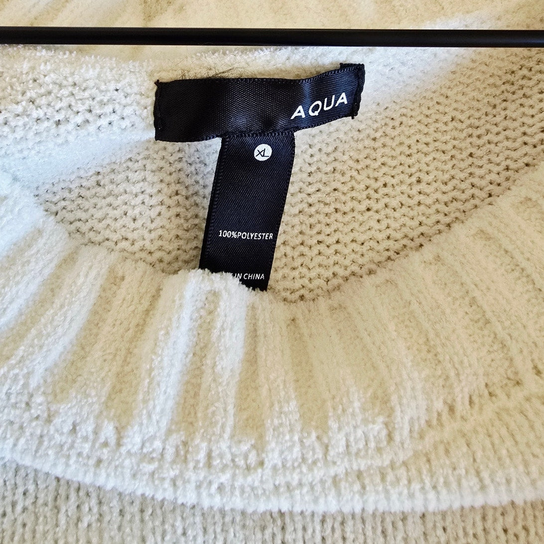 Ivory Knit Sweater Size XL