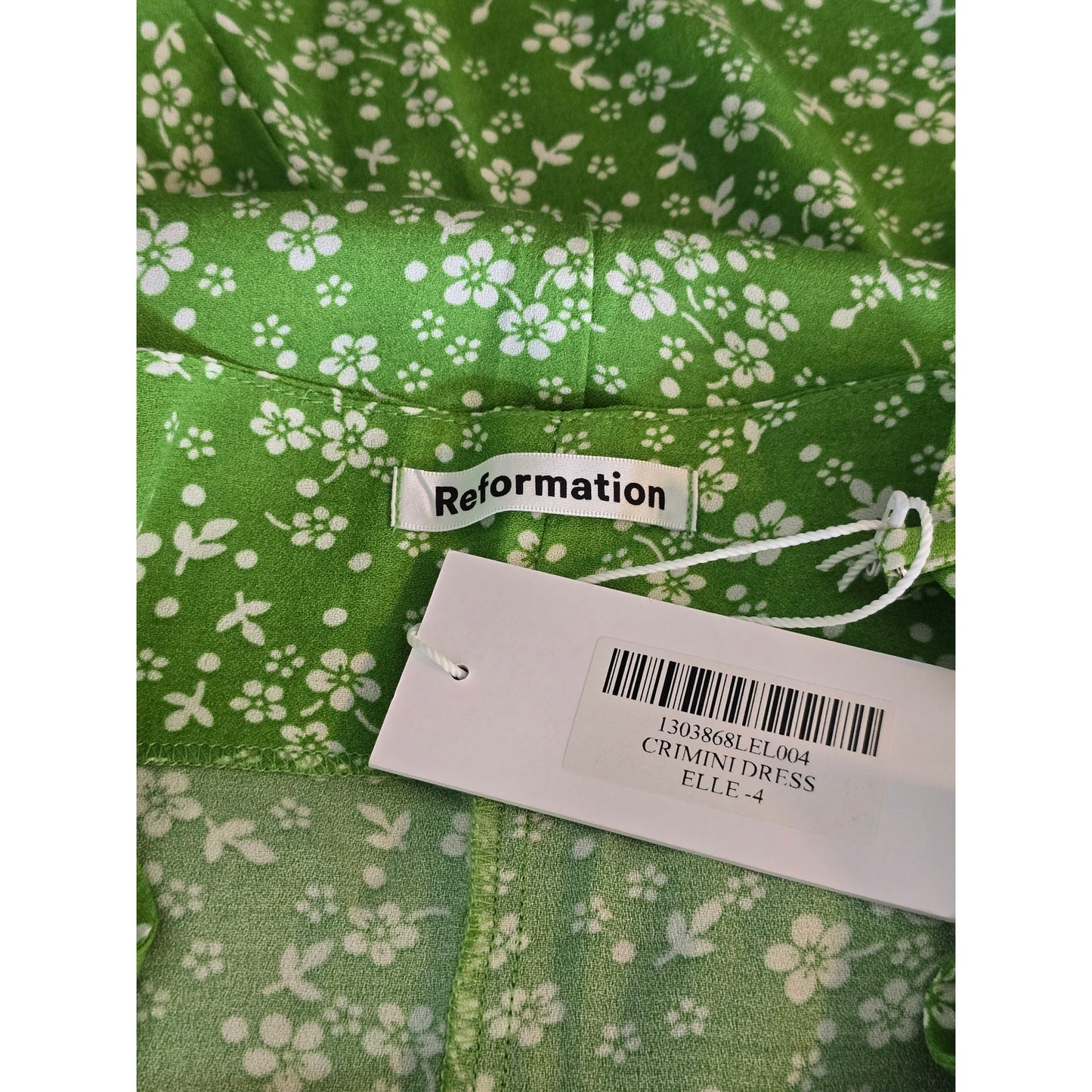 Green Floral Midi Slip Dress Size 4 NWT