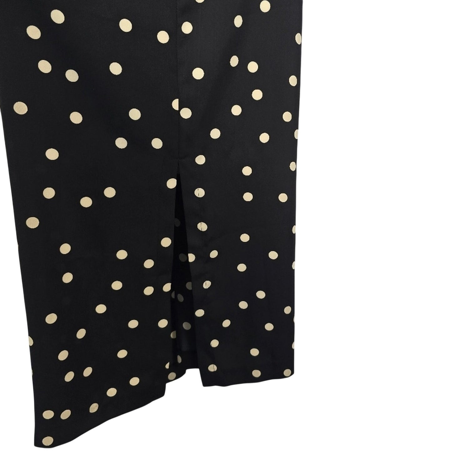 Navy Polka Dot Midi Slip Dress Size 2 NWOT
