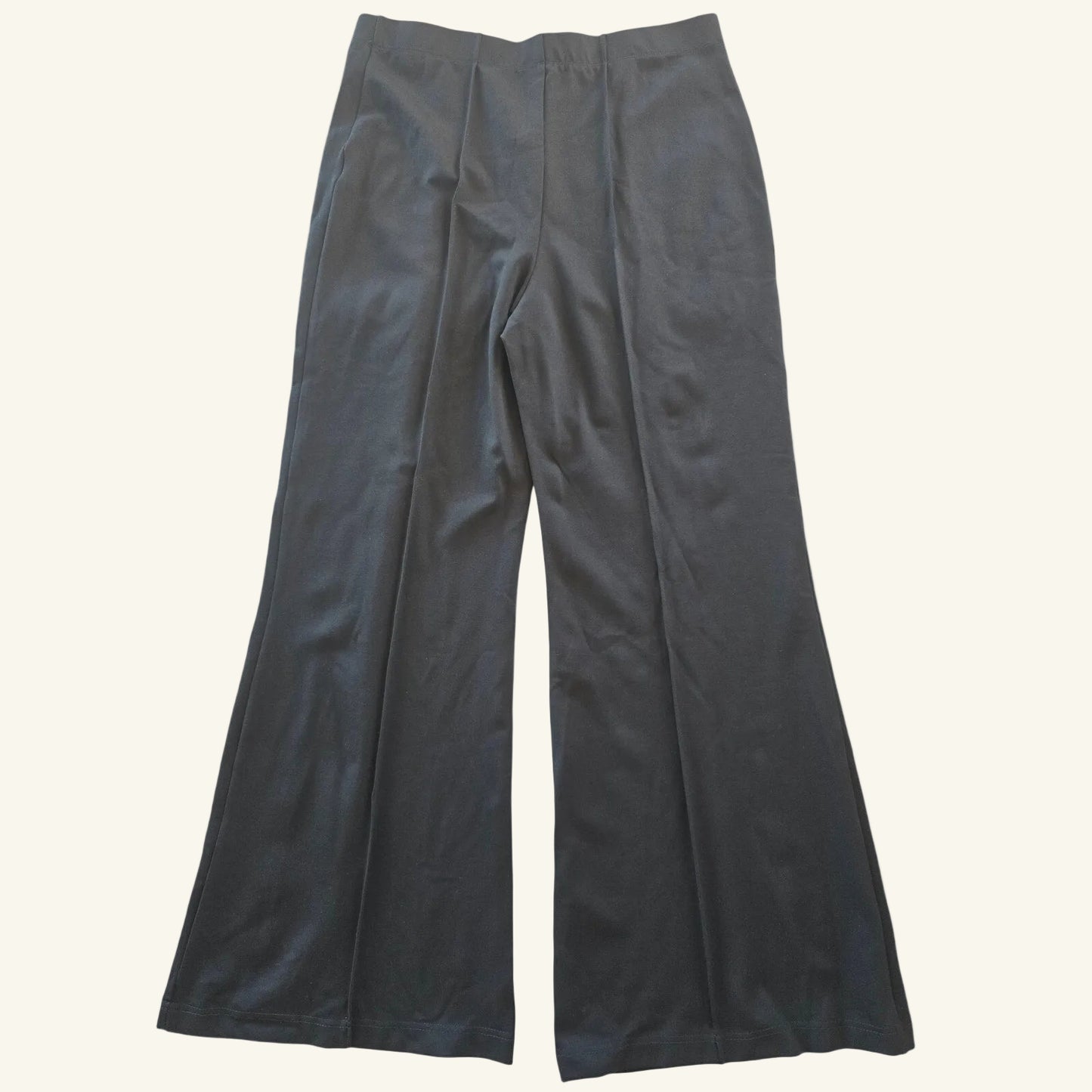 Black Ponte Stretch High Rise Wide Leg Pants Size XL NWT