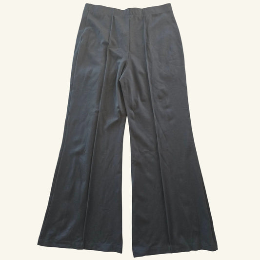 Black Ponte Stretch High Rise Wide Leg Pants Size XL NWT