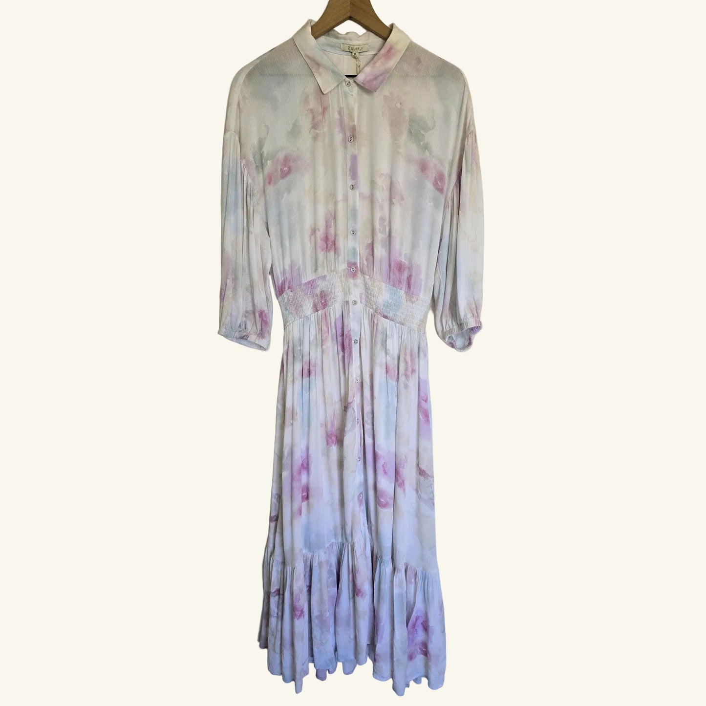 Floral Maxi Dress Smocked Waist NWT Size M