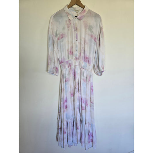Floral Maxi Dress Smocked Waist NWT Size M