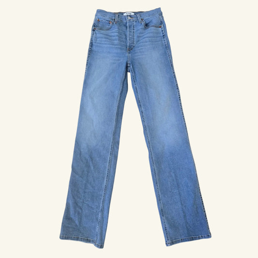 Light Blue Vintage Wash Straight Leg Jeans Size 26