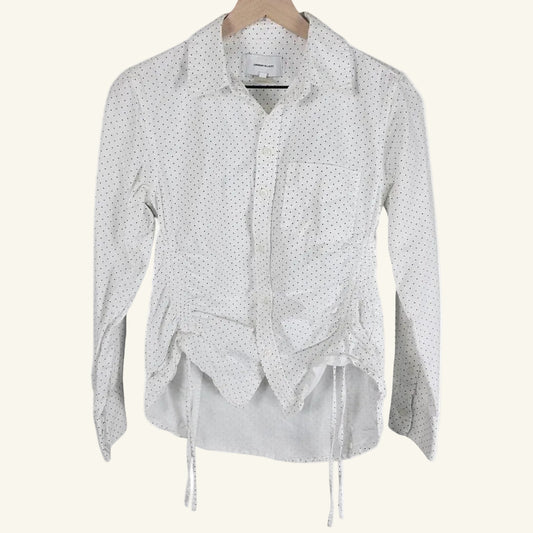 Black & White Polka Dot Button‑Down Shirt Size S/1
