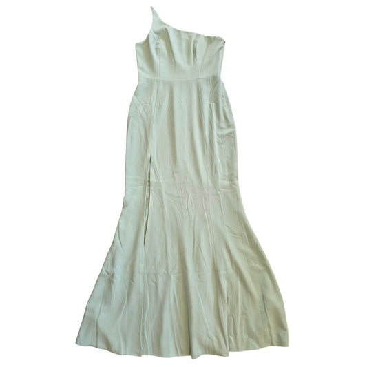 Sage Green One Shoulder Maxi Dress Size L NWT