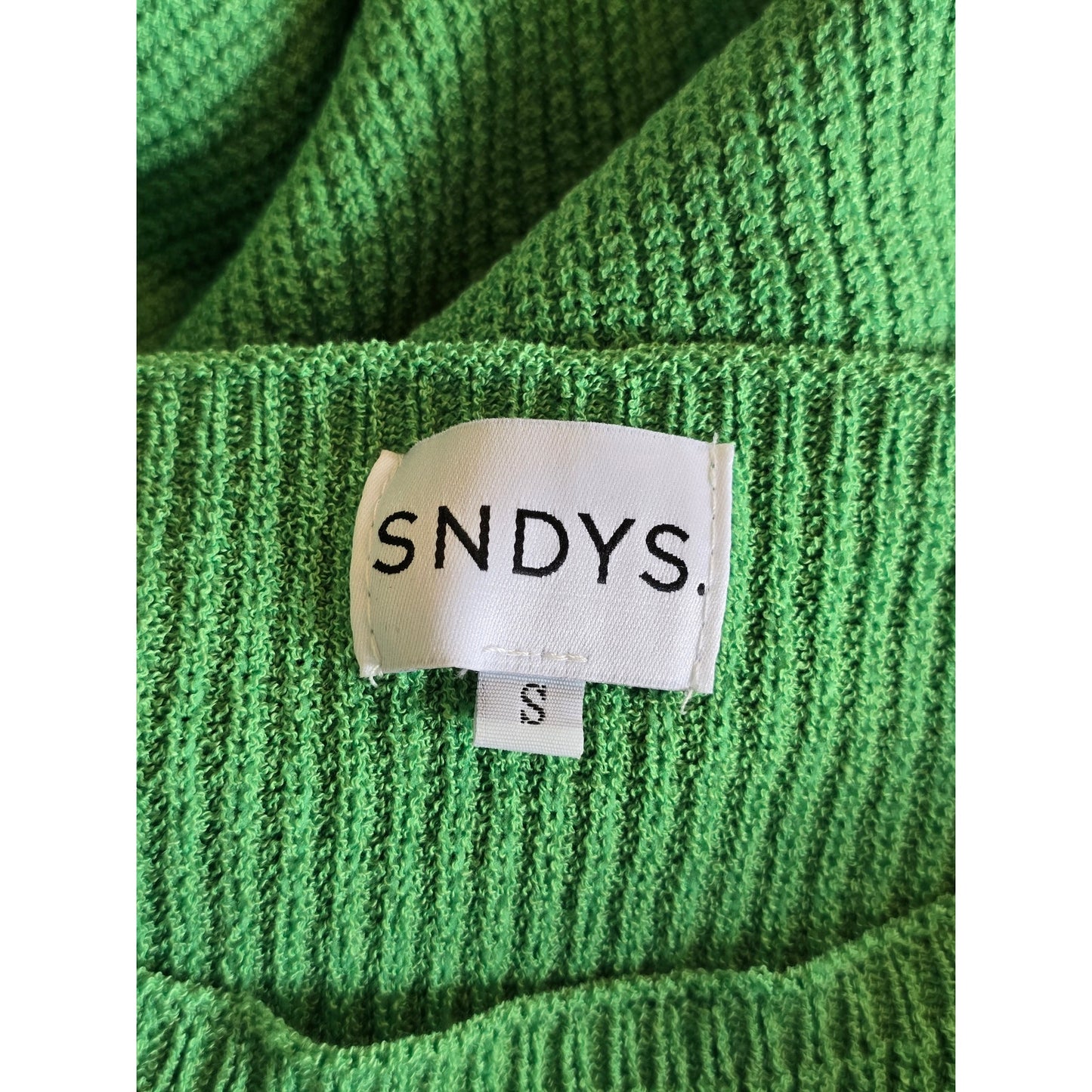 Maple Green Knit Sweater Relaxed Pullover Size S