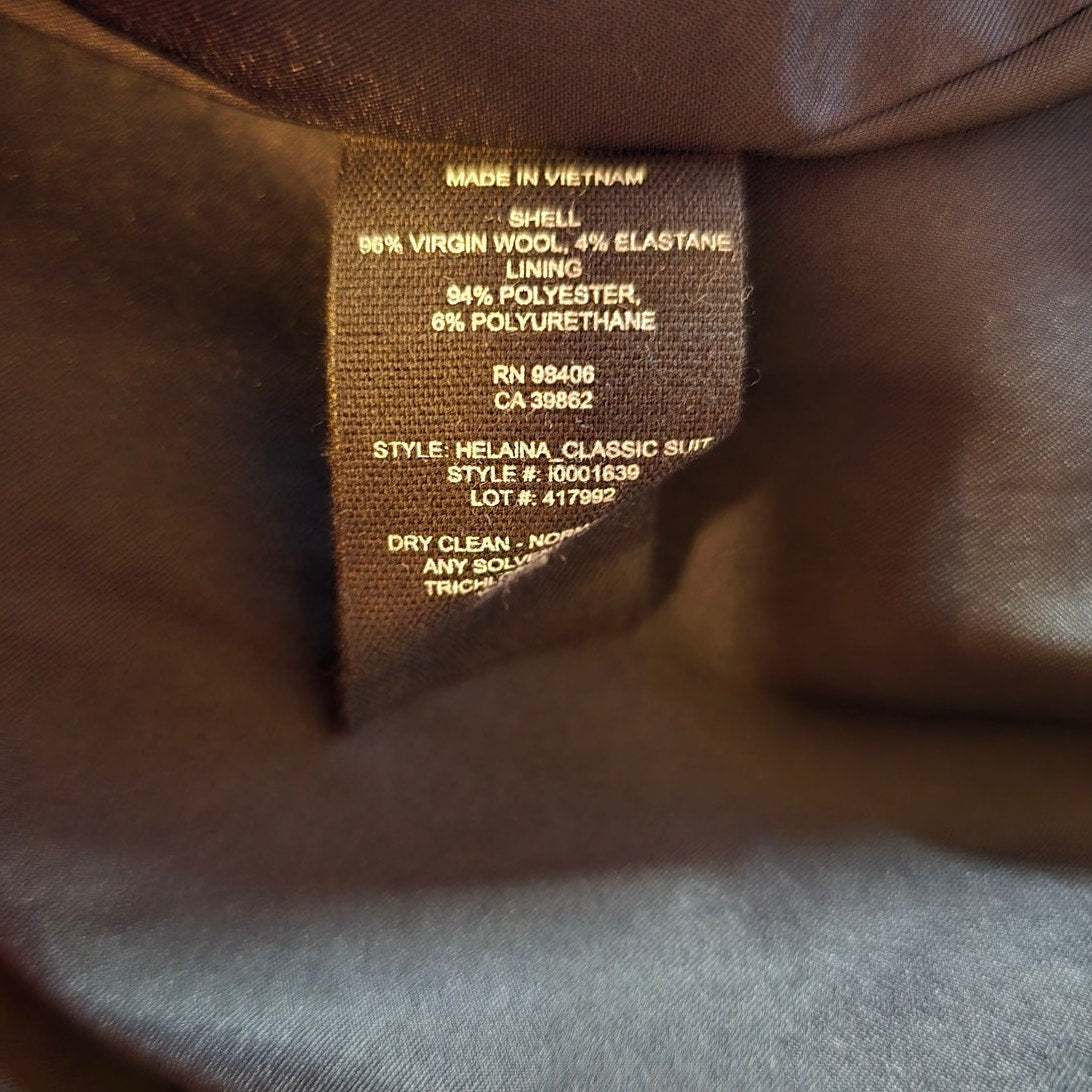 Navy Wool Blend Shift Dress Sz 8 | Minimalist Work Chic