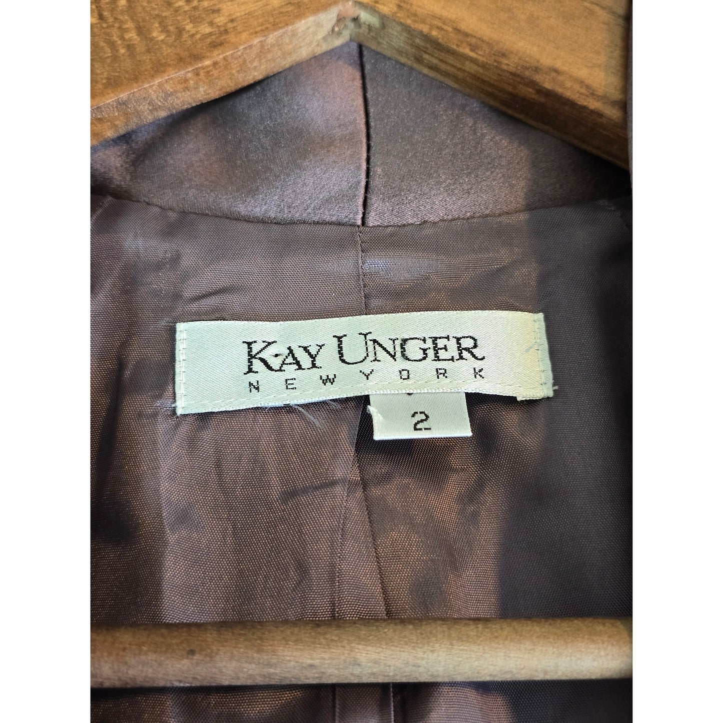Mauve Silk Blazer Tailored Minimalist Jacket Size 4