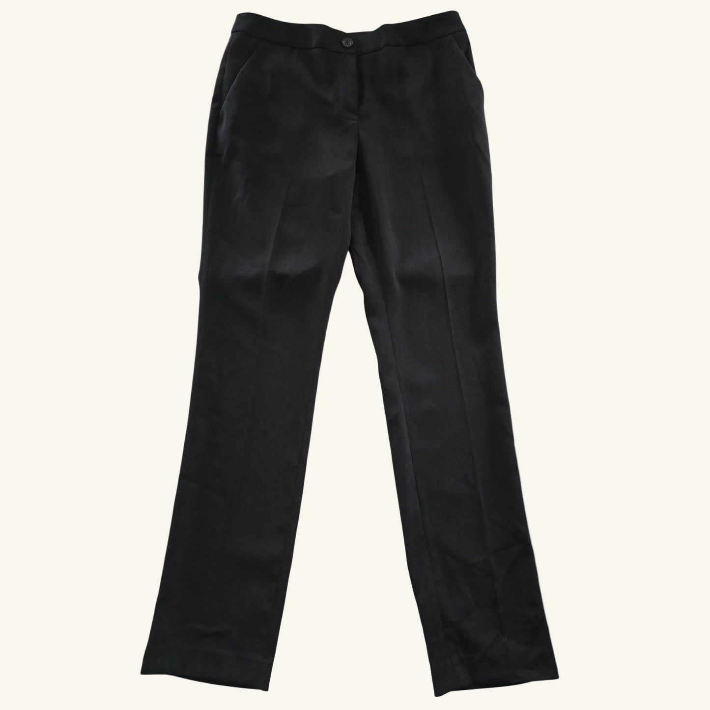 Black High Rise Straight Leg 4-Pocket Dress Pants Size 6 NWT