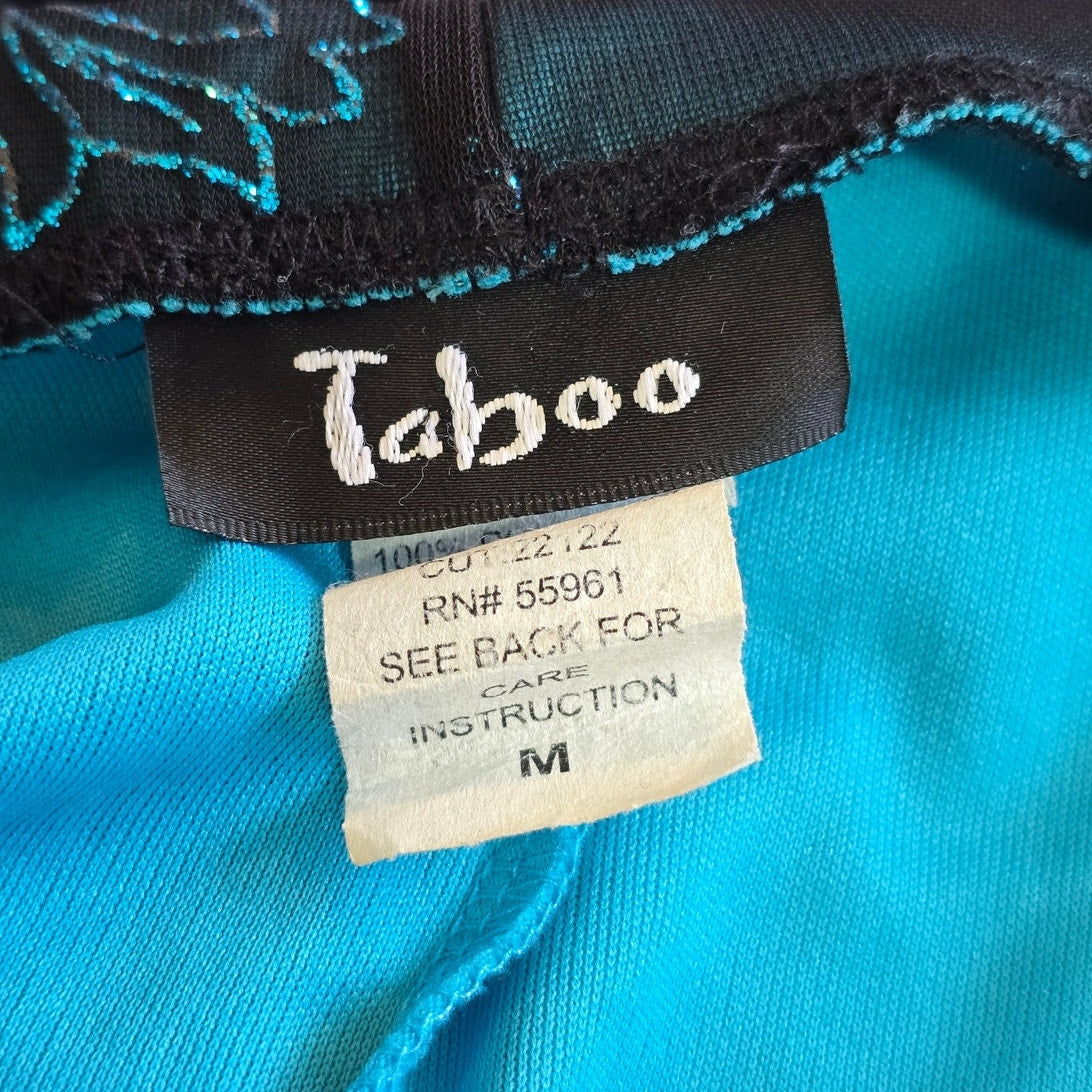 Vintage Y2K Blue Strapless Dress Size M