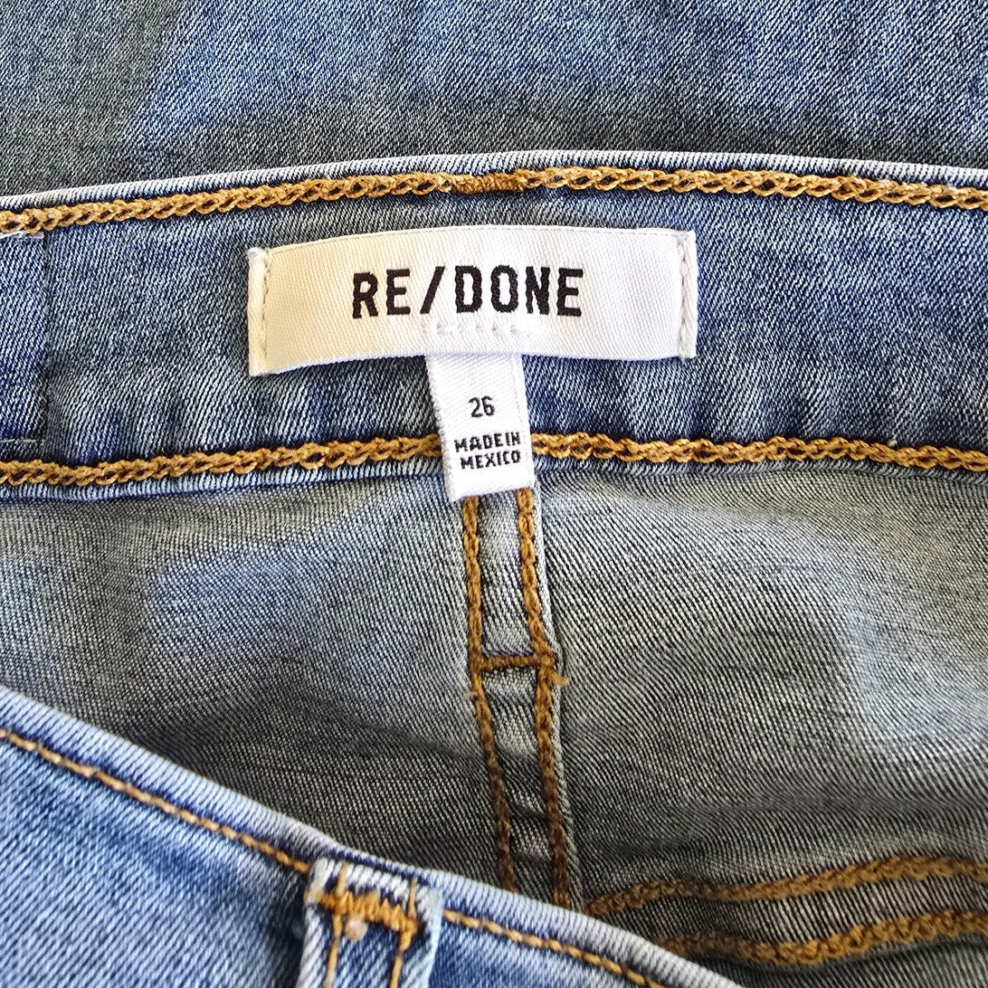 Light Blue Vintage Wash Straight Leg Jeans Size 26