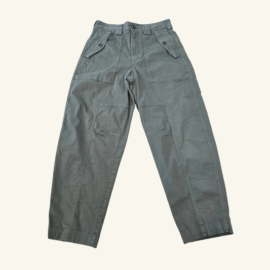 Green Utility Military Cargo Pants High Rise Size 2