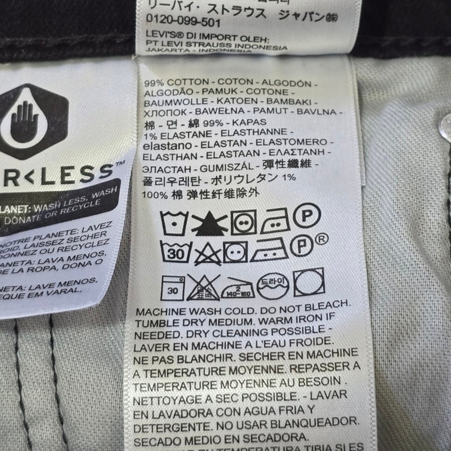 Black Slim Classic Denim Jeans Men's 33x32