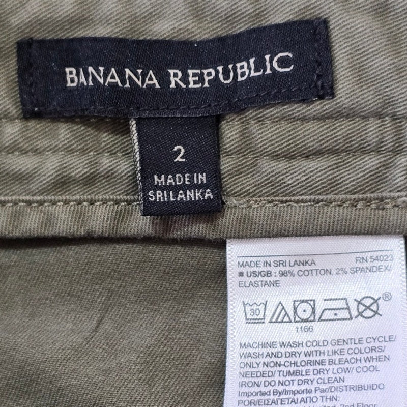 Green Utility Military Cargo Pants High Rise Size 2