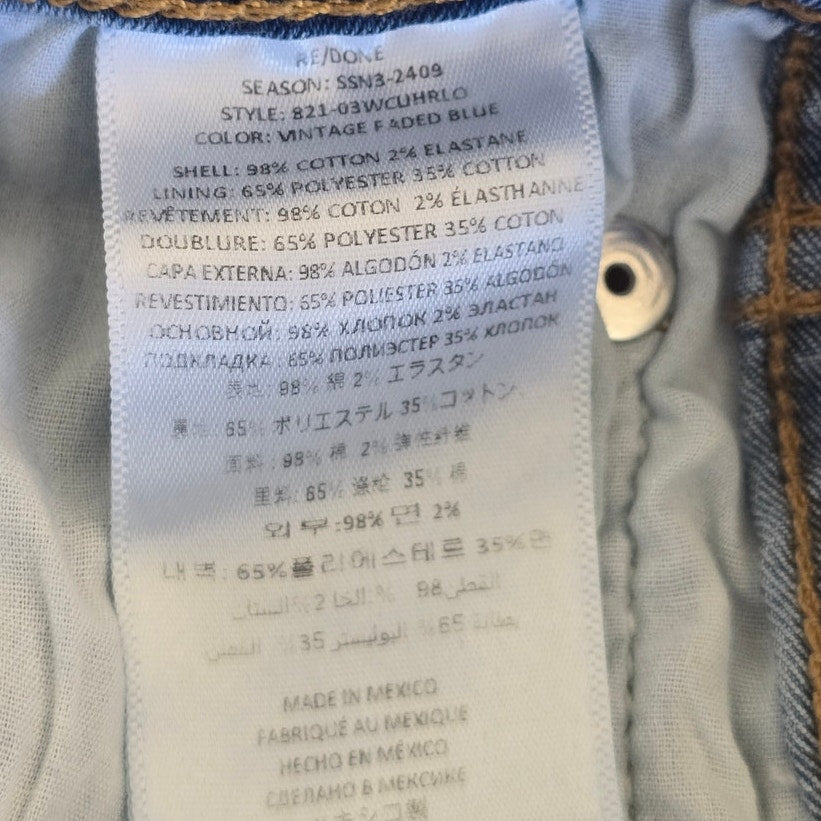 Light Blue Vintage Wash Straight Leg Jeans Size 26