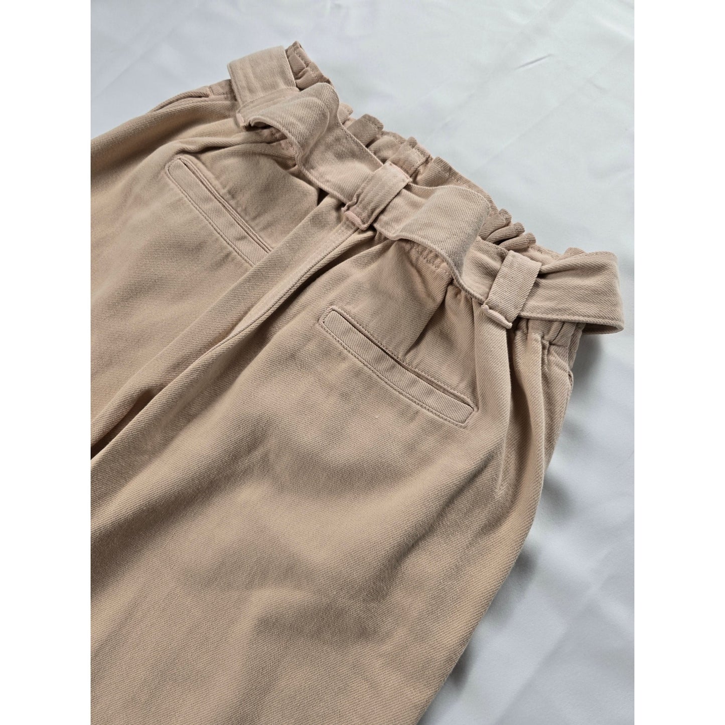 Dusty Rose Tie Waist High Rise Pants Size 26 NWT