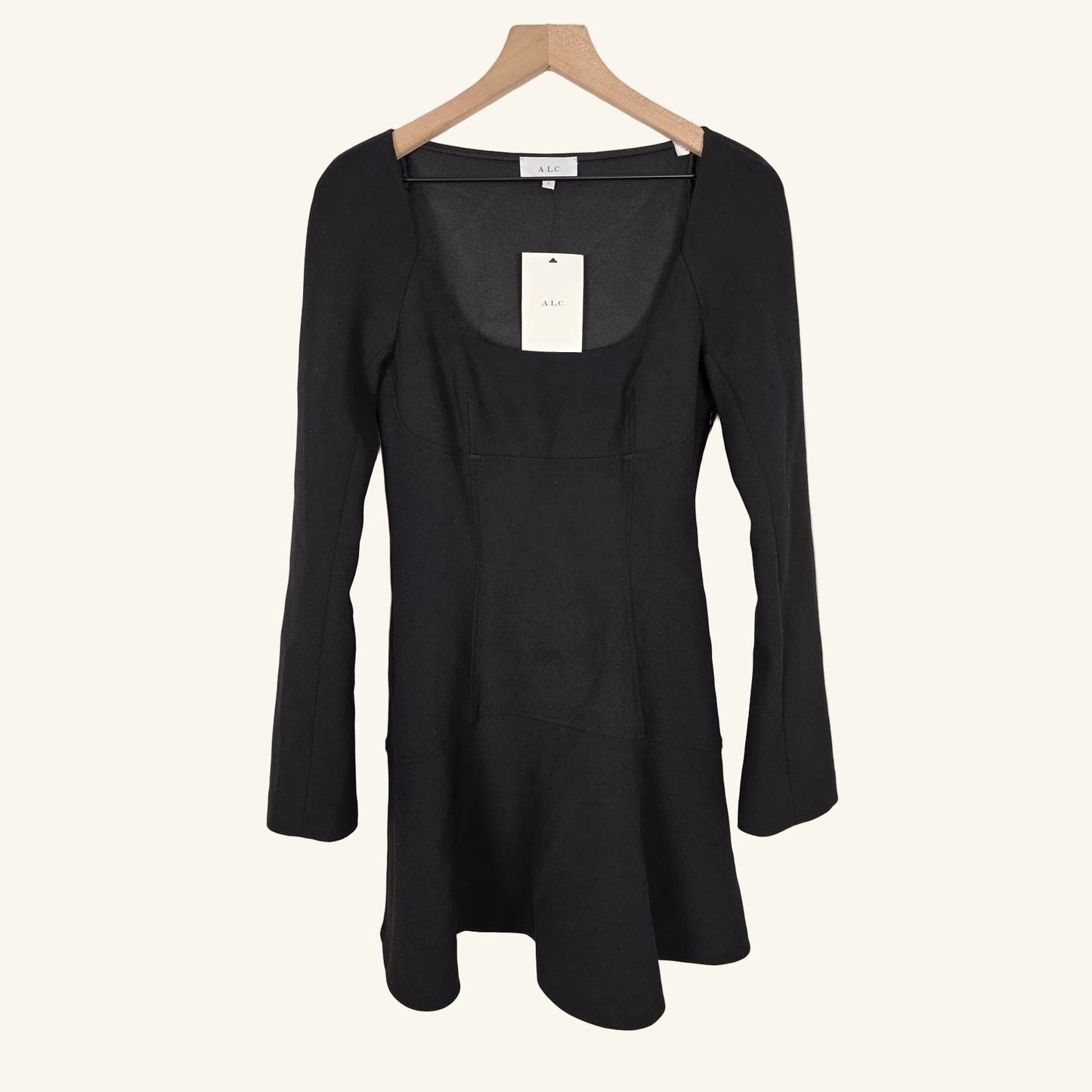 Flare Long Sleeve Mini Dress Size 10