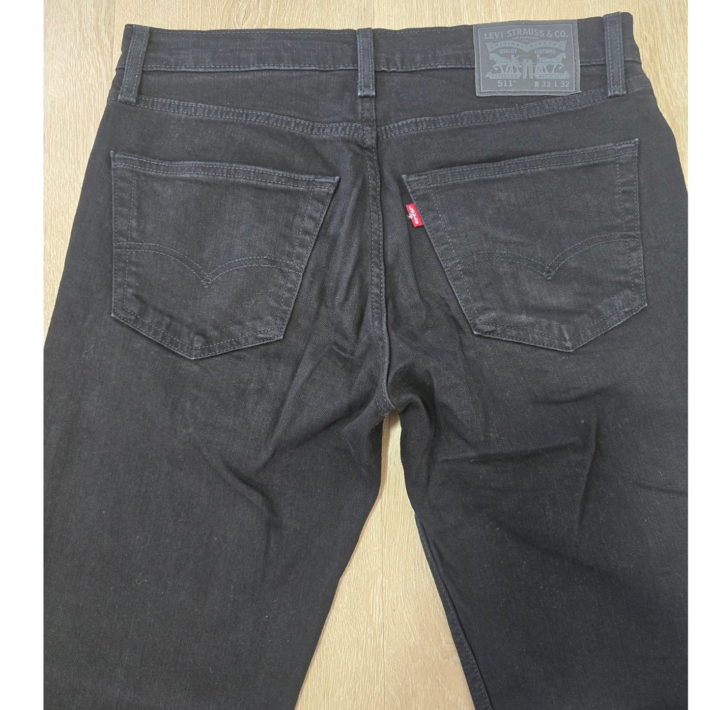 Black Slim Classic Denim Jeans Men's 33x32