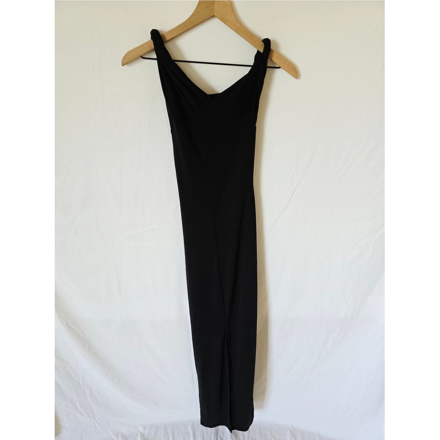 Black Off Shoulder Jersey Maxi Dress Size XS NWT