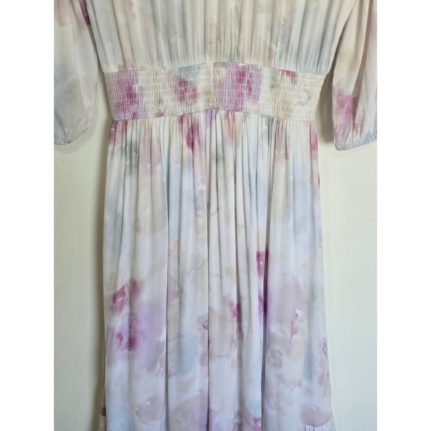 Floral Maxi Dress Smocked Waist NWT Size M