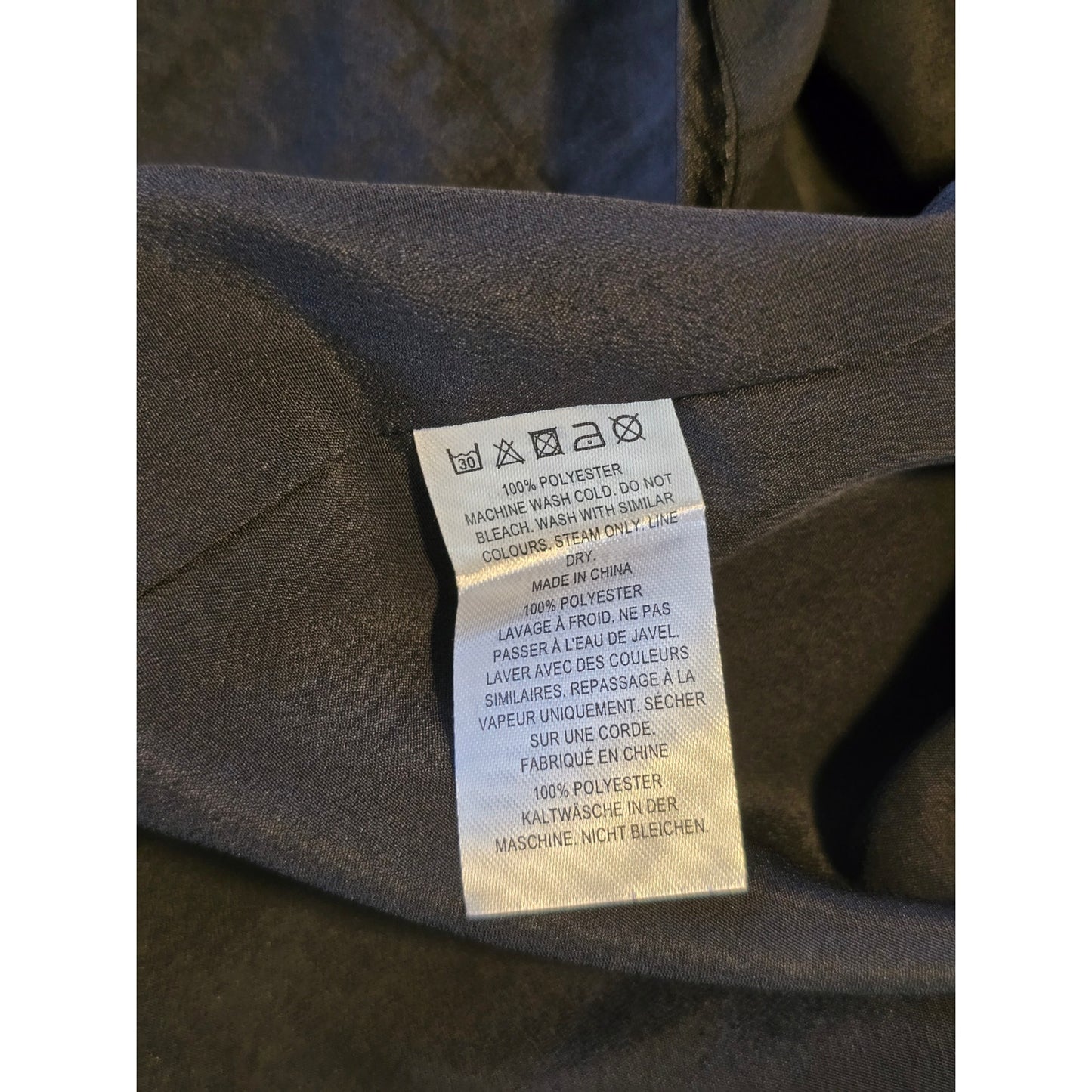 Black Satin Midi Wrap Skirt Slit Size 6