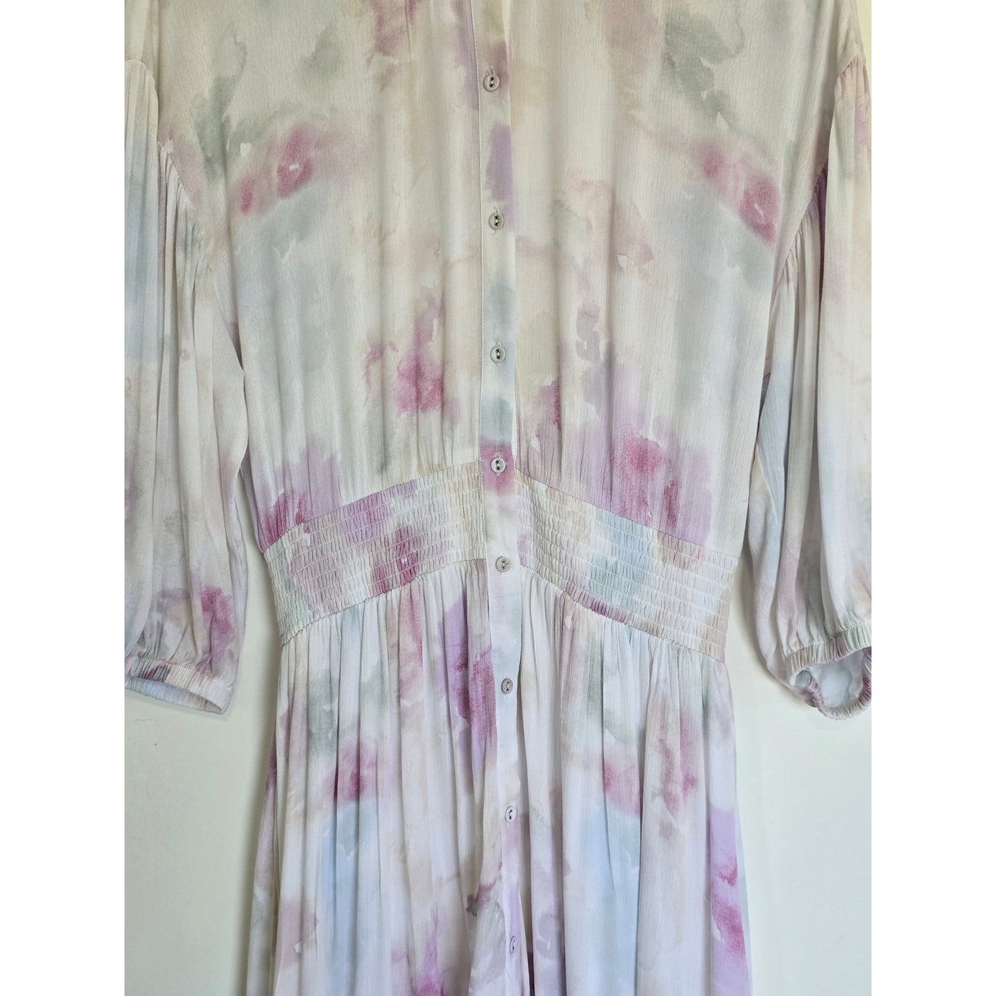 Floral Maxi Dress Smocked Waist NWT Size M