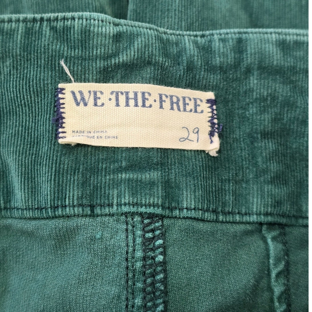 Green Flare Corduroy Pants Size 29