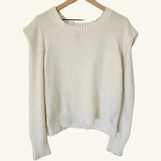Ivory Knit Sweater Size XL
