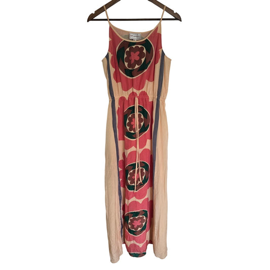 Silk Maxi Dress Mira Costa Print Size S
