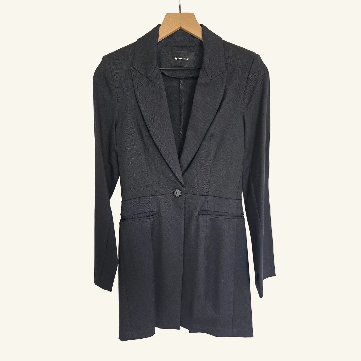 Black Blazer Skirt Set Tailored Suit Size 4 NWOT