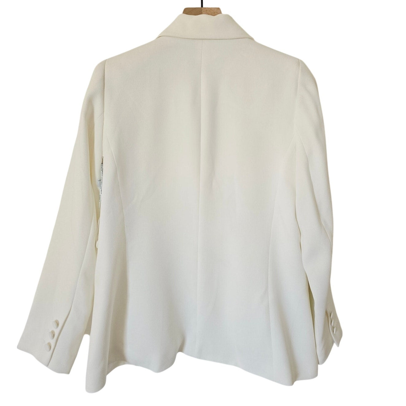 White One Button Blazer Jacket Size M NWT