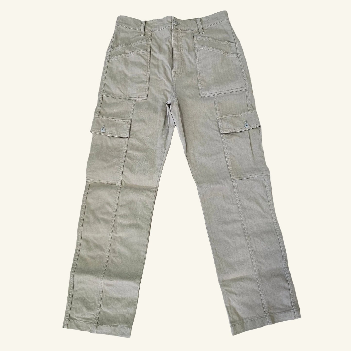 Olive Khaki 90s Straight Cargo Pants High Rise Size 29