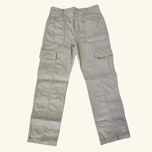 Olive Khaki 90s Straight Cargo Pants High Rise Size 29