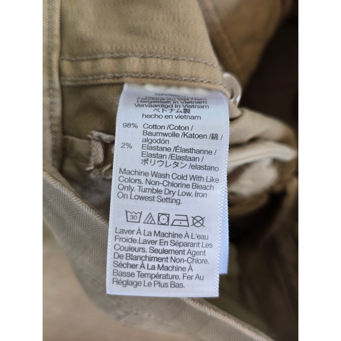 Olive Khaki 90s Straight Cargo Pants High Rise Size 29