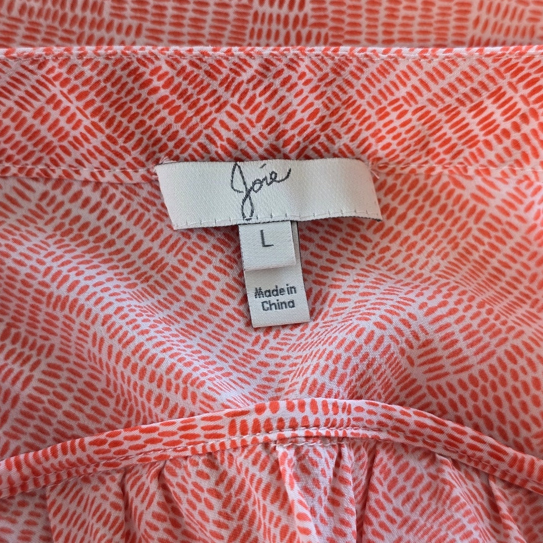 Coral Silk Maxi Slip Dress V-Neck Empire Waist Size L