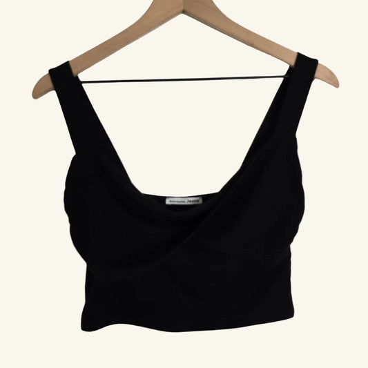 Black Sweetheart Crop Top Size S