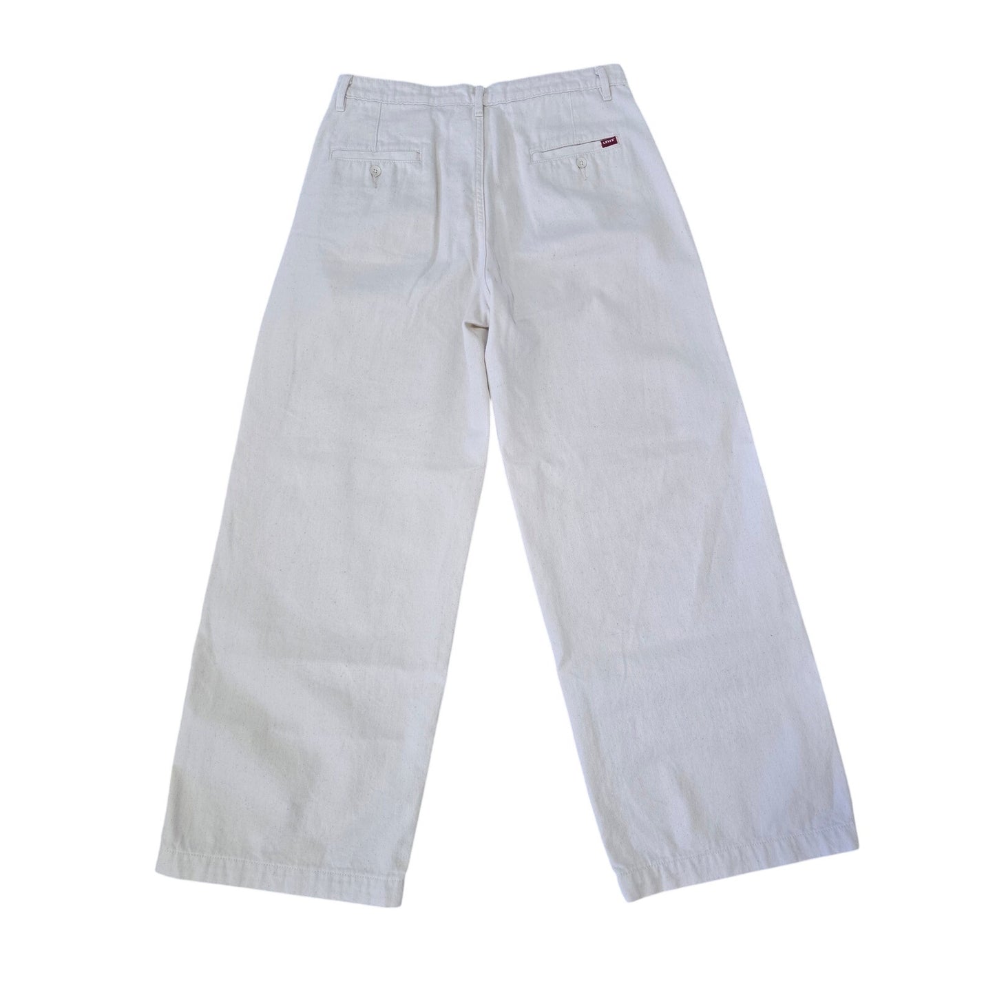 White High Rise Ribcage Bell Jeans Size 29