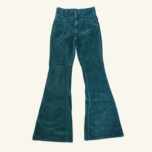 Green Flare Corduroy Pants Size 29