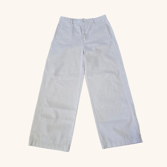 White High Rise Ribcage Bell Jeans Size 29