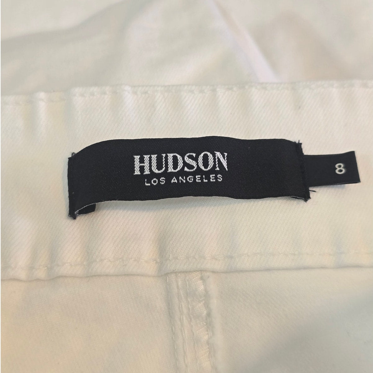 White Tie Waist Wide Leg Pants High Rise Size 8/29